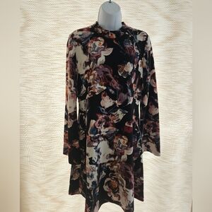 NWT IVANKA TRUMP black floral dress